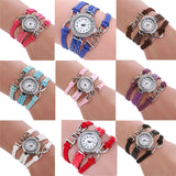 Women Watches Fashion Infinity Love Hand-knitted Leather Chain Quartz Wristwatch